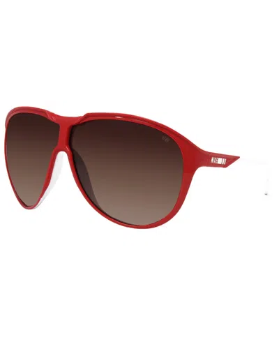Nike Unisex Ev0720 66mm Sunglasses In Red