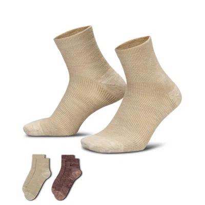 Nike Unisex Everyday Cushioned Ankle Socks (2 Pair)