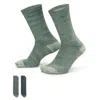 Nike Unisex Everyday Cushioned Crew Socks (2 Pairs) In Green