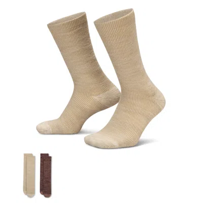 Nike Unisex Everyday Cushioned Crew Socks (2 Pairs)