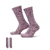 Nike Unisex Everyday Cushioned Crew Socks (2 Pairs) In Purple