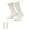 Nike Unisex Everyday Cushioned Crew Socks (2 Pairs) In White
