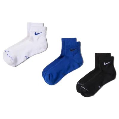 Nike Unisex Everyday Elevated Ankle Socks (3 Pairs) In Multicolor