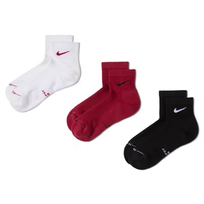 Nike Unisex Everyday Elevated Ankle Socks (3 Pairs) In Multicolor