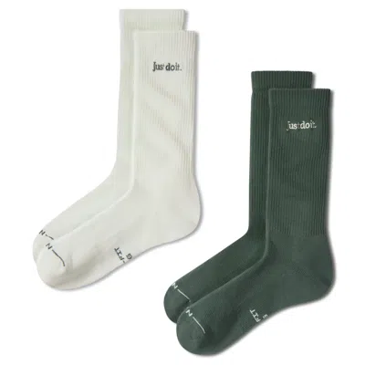 Nike Unisex Everyday Elevated Crew Socks (2 Pairs) In Multi