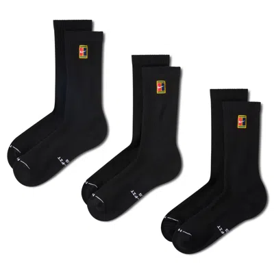 Nike Unisex Everyday Elevated Crew Socks (3 Pairs) In Black