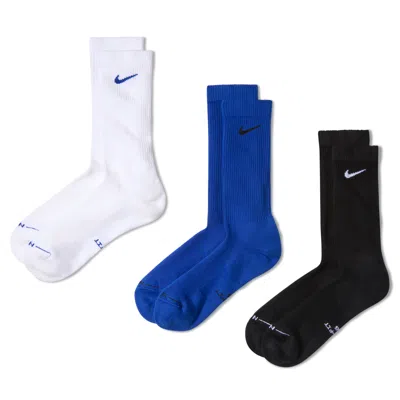 Nike Unisex Everyday Elevated Crew Socks (3 Pairs) In Multicolor