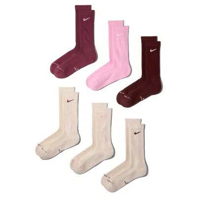 Nike Unisex Everyday Elevated Crew Socks (6 Pairs) In Multi