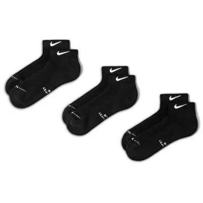 Nike Unisex Everyday Elevated Low Socks (3 Pairs) In Black