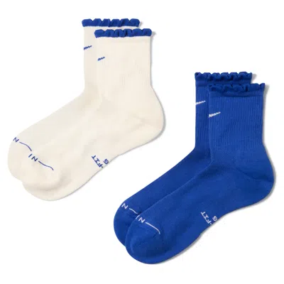 Nike Unisex Everyday Elevated Micro-crew Socks (2 Pairs) In Multi