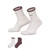 Nike Unisex Everyday Elevated Mid-crew Socks (2 Pairs) In Multi