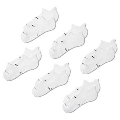 Nike Unisex Everyday Elevated No-show Socks (6 Pairs) In White