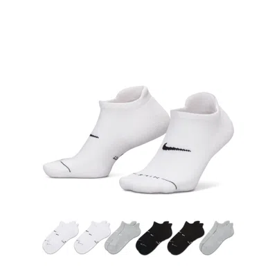 Nike Unisex Everyday Elevated No-show Socks (6 Pairs) In Multi