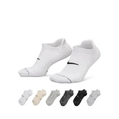 Nike Unisex Everyday Elevated No-show Socks (6 Pairs) In Multi