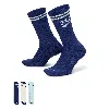 Nike Unisex Everyday Plus Crew Socks (3 Pair) In Multicolor