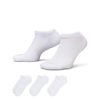 Nike Unisex Everyday Plus Cushion Training No-show Socks (3 Pairs) In Multi