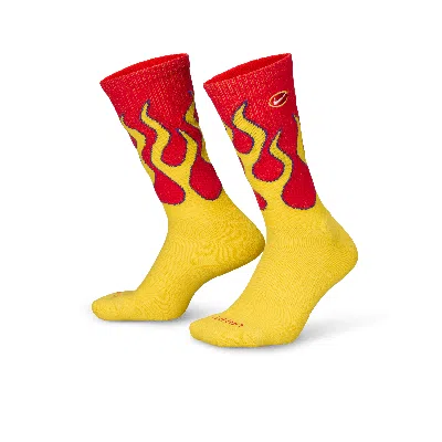 Nike Unisex Everyday Plus Cushioned Crew Socks (1 Pair) In Red