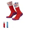 Nike Unisex Everyday Plus Cushioned Crew Socks (2 Pairs) In Multicolor