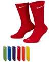 Nike Unisex Everyday Plus Cushioned Training 6-pairs Crew Socks In Red