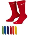 Nike Training Everyday Plus Cushioned 6 Pack Crew Socks In Mltclr