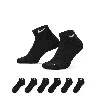Nike Unisex Everyday Plus Cushioned Training Low Socks (6 Pairs) In Black