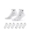 Nike Unisex Everyday Plus Cushioned Training Low Socks (6 Pairs) In White