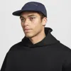 Nike Unisex Fly Cap Unstructured Flat Bill Tech Fleece Cap In Blue