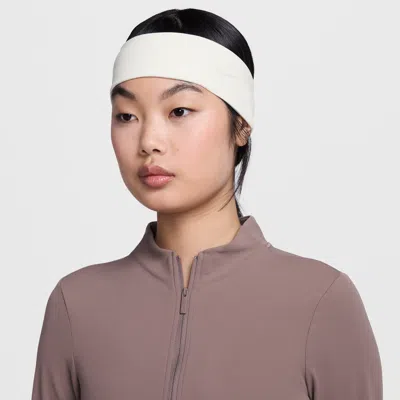 Nike Unisex Fury Elevate Dri-fit Headband In White