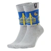 Nike Unisex Golden State Warriors Courtside Nba Sports Socks 1 Packs Gray