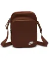 Nike Unisex Heritage Logo Graphic Crossbody Bag 4l In Brown