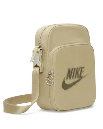 Nike Unisex Heritage Shoulder Crossbody Bag In Olive Sparkle In Multi