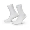 Nike Unisex Lightweight Running Micro Crew Socks (1 Pair) In White