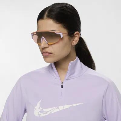 Nike Unisex Marquee Edge Mirrored Sunglasses In Purple