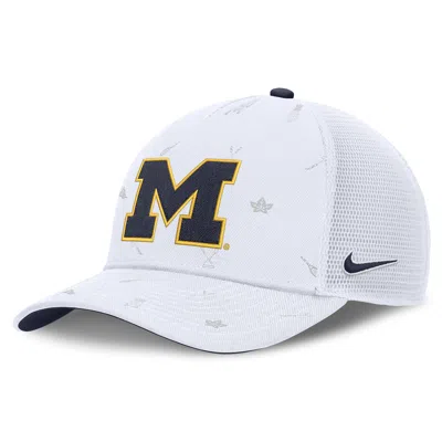 Nike Unisex Michigan Country Club Golfin' Rise Jordan Brand College Trucker Adjustable Hat In Gray
