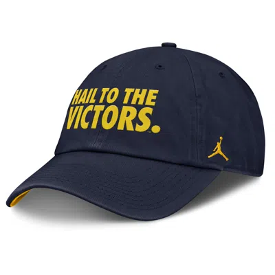 Nike Unisex Michigan Primetime Chant Club Jordan Brand College Adjustable Hat In Transparent