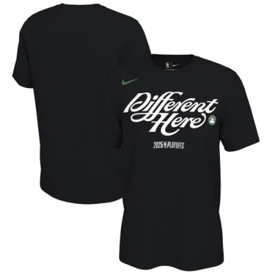 Nike Unisex  Black Boston Celtics 2025 Nba Playoffs On-court Mantra T-shirt