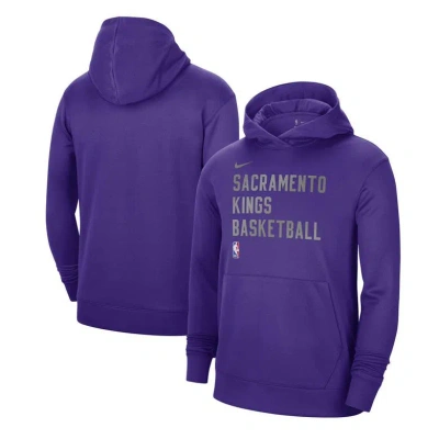 Nike Men's And Women's  Purple Sacramento Kings 2023, 24 Performance Spotlight On-court Practice Pull