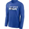 Nike Unisex   Royal Orlando Magic Legend Performance Long Sleeve T-shirt