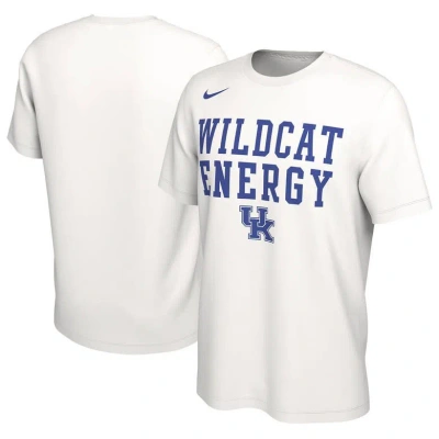 Nike Unisex   White Kentucky Wildcats 2024 On-court Bench Energy T-shirt
