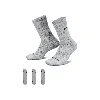 Nike Unisex Nocta Crew Socks (3 Pairs) In Multicolor