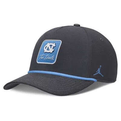 Nike Unisex North Carolina Primetime Rise Jordan Brand Dri-fit College A-frame Adjustable Hat In Black