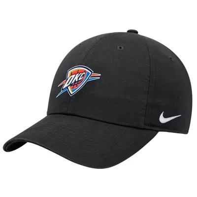 Nike Unisex Oklahoma City Thunder Nba Cap In Black