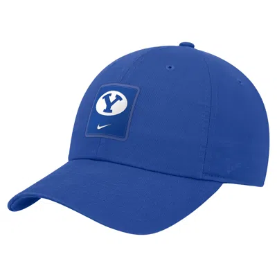 Nike Unisex On-field Club (byu Cougars) Adjustable Cap In Blue
