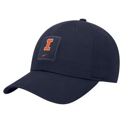 Nike Unisex On-field Club (illinois Fighting Illini) Adjustable Cap In Blue