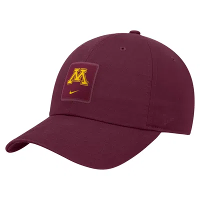 Nike Unisex On-field Club (minnesota Golden Gophers) Adjustable Cap In Red