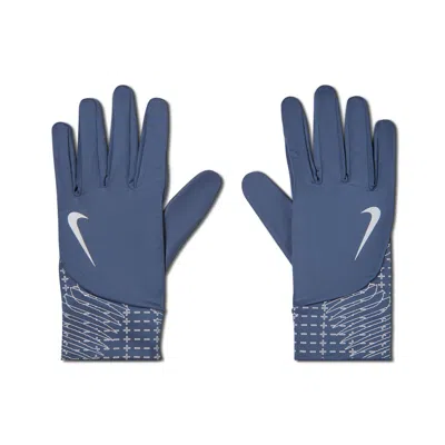 Nike Unisex Pacer Therma-fit Lightweight Gloves In Blue