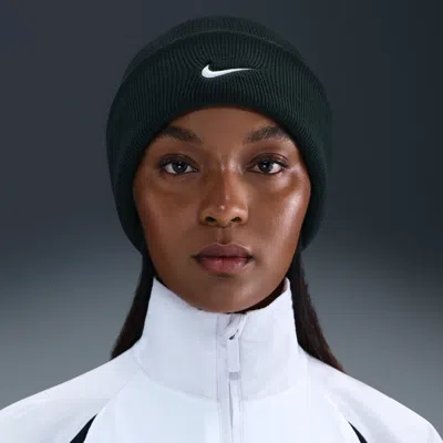 Nike Unisex Peak Swoosh Beanie In Black