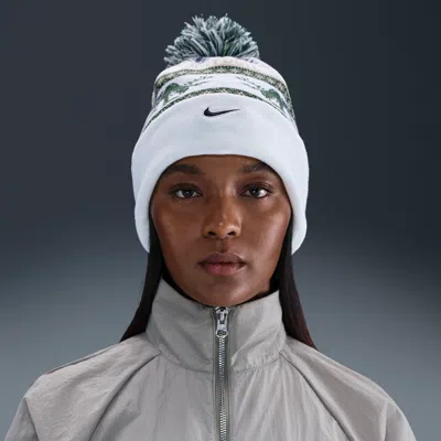 Nike Unisex Peak Winter Wonderland Beanie In Gray