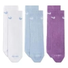 Nike Unisex Plus Lightweight Ankle Sports Training Socks 3 Packs White/black/purple Multi-color In Pink