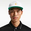Nike Pro Golf Unstructured Dri-fit Snapback Hat In White